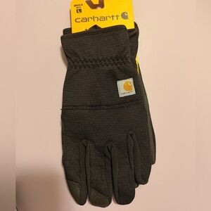 NEW - Carhartt Leather High dexterity open cuff glove Black Utility Gloves